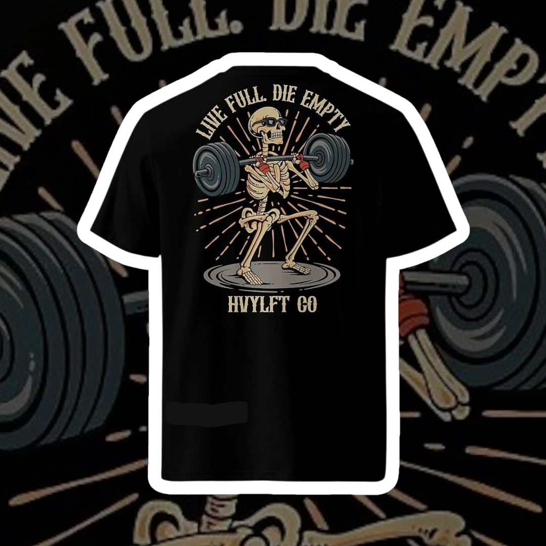 HVY/LFT | Live Full, Die Empty — Tri-Blend Premium Tee