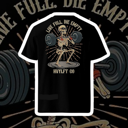 HVY/LFT | Live Full, Die Empty — Tri-Blend Premium Tee