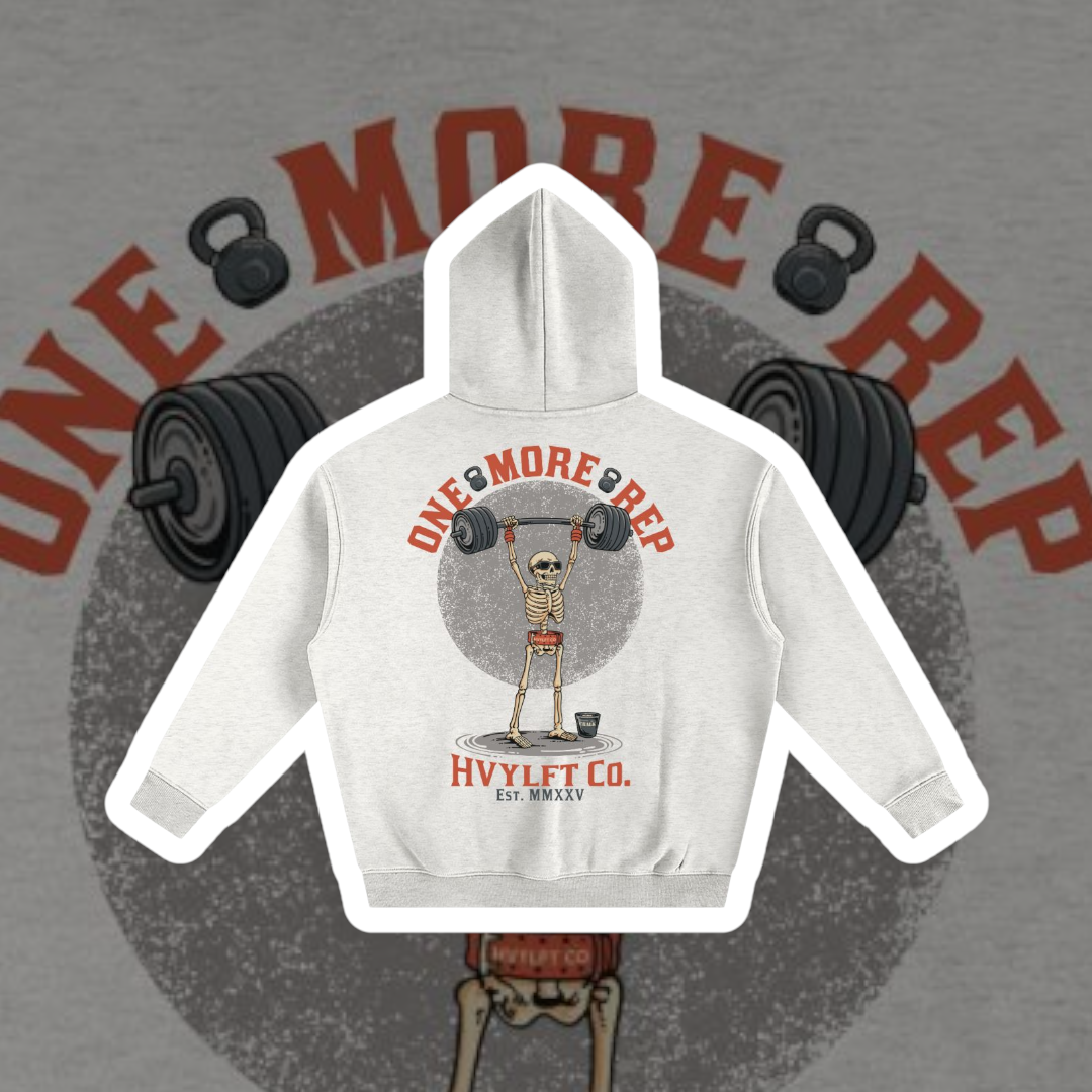 HVYLFT Co. Oversized Hoodie – “One More Rep”