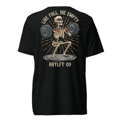 HVY/LFT | Live Full, Die Empty — Tri-Blend Premium Tee